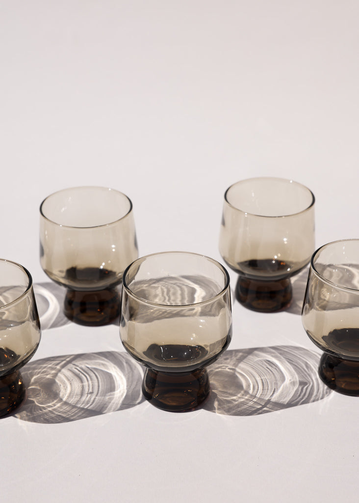 Vintage Whiskey Tumbler Set of 6 in Charcoal by Vintage | Eleven