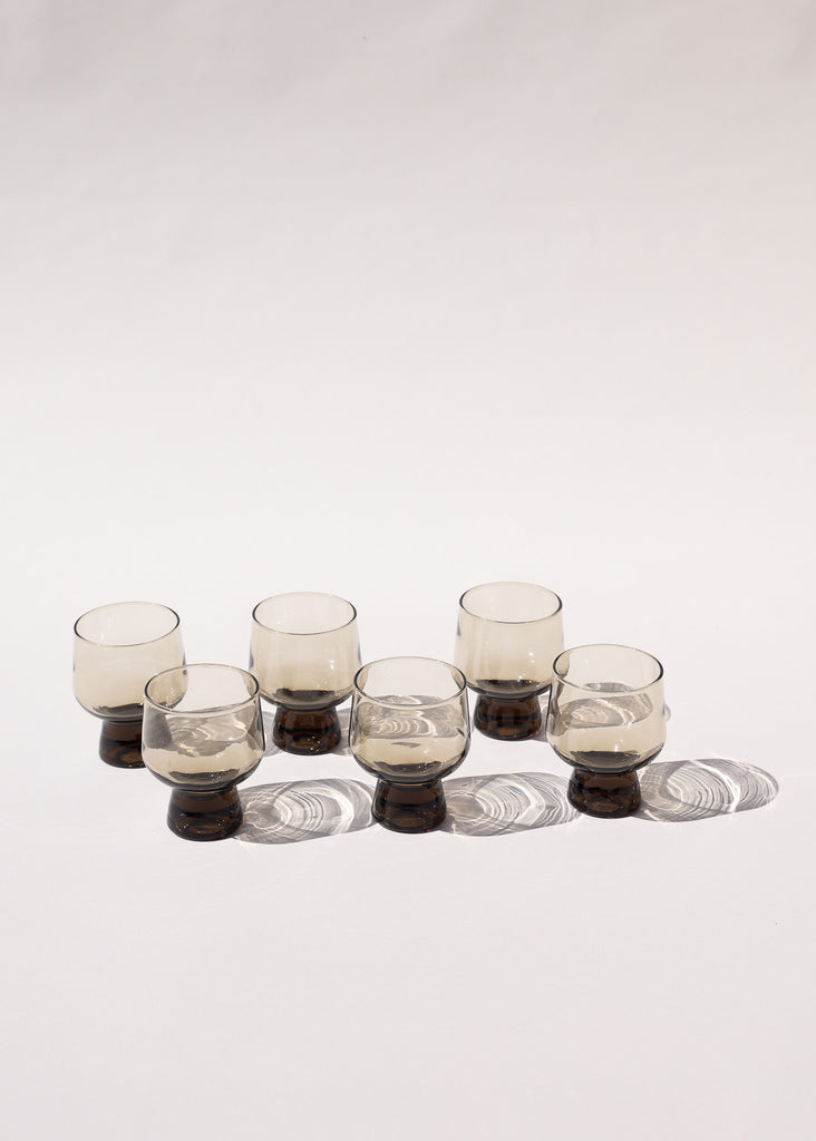 Vintage Whiskey Tumbler Set of 6 in Charcoal by Vintage | Eleven